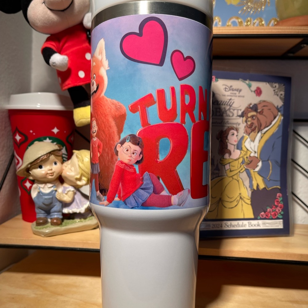 Custom made Disney Turning Red red panda Tumbler Brand New 40 oz double wall - Picture 3 of 10
